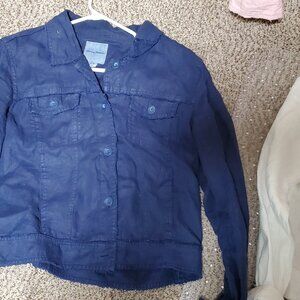 Tommy Bahama Linen Navy Blue Jacket